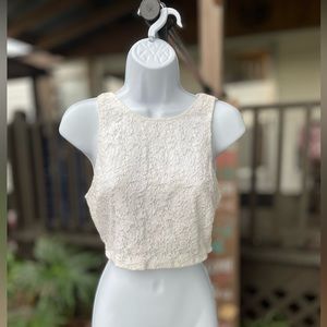 Show Me Your Mumu Lace Crop Top